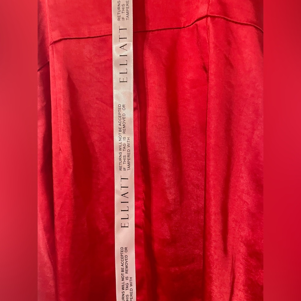 Elliatt x Revolve Jacinda Dress Asymmetrical Adjustable Cowl Neck Red Small - Picture 9 of 14